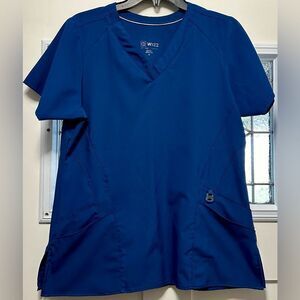 WonderWink Scrub Top Navy V-Neck Pockets (290)